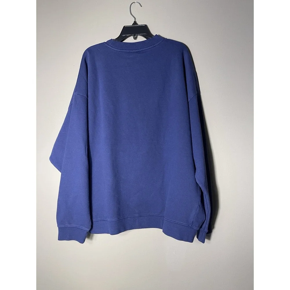 Nike Air Men's New York City Fleece Crew Oversized Sweater Navy L New MSRP $95